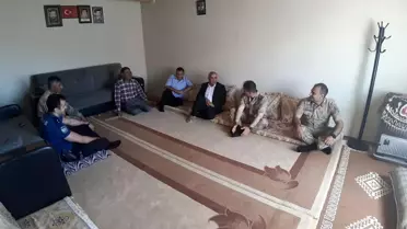 Protokolden şehit ailelerine ziyaret