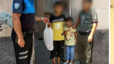 Polis garibanın yanında