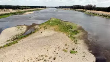 TUNCA'YI YOSUNLAR KAPLADI, MERİÇ NEHRİ'NDE ADACIKLAR OLUŞTU