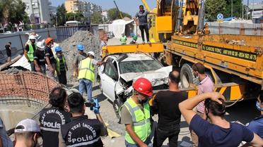 Metro inşaatında şafta düşen sürücü yaşamını yitirdi