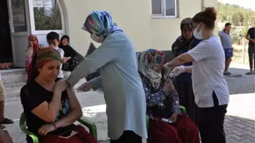 İSLAHİYE'DE, MOBİL AŞI EKİPLERİ KIRSALDA AŞILAMAYA BAŞLADI