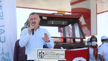 Kocaeli'de çiftçilere 2 milyon litre akaryakıt desteği