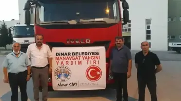 Dinar Belediyesinden Manavgat'a destek