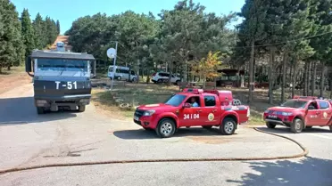 Aydos Ormanı'nda yangın ihtimaline karşı drone destekli denetim