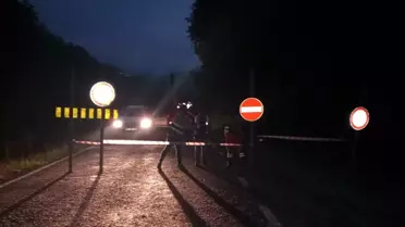 Giresun'da heyelan nedeniyle karayolu ulaşıma kapandı