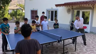 Seydişehir'de çocukların masa tenisi isteği yerine getirildi