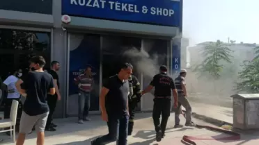 Tekel bayisinin deposu alevlere teslim oldu