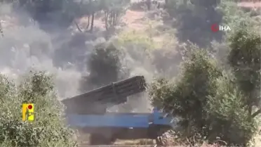 Hizbullah, İsrail'e düzenlediği füze saldırısına ait görüntüleri yayınladı