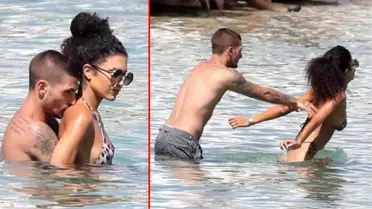 Model Jessica Aidi ve kocası Marco Verratti'nin bitmeyen balayı