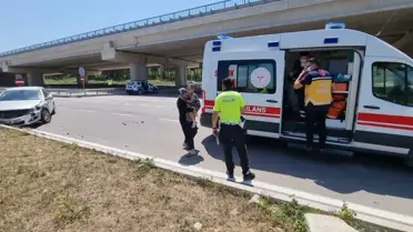 Sinop'ta iki otomobil çarpıştı: 2 yaralı