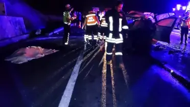Son dakika... İstinat duvarına çarpan otomobildeki 3 kişi hayatını kaybetti