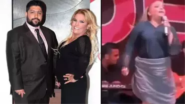 Rüzgardan eteği açılan Kibariye, eşinin uyarısıyla beline masa örtüsü bağladı