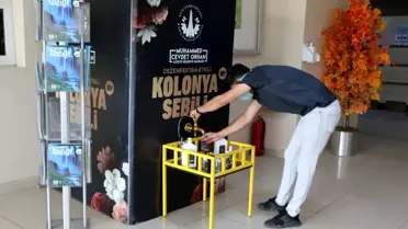 Aziziye Belediyesi'nden vatandaşlara kolonya sebili