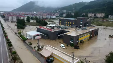Sinop Ayancık'taki sel afeti havadan görüntülendi