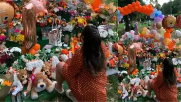 8 aylıkken ölen bebeklerinin birinci yaşını mezarı başında kutladılar: En acı doğum günü