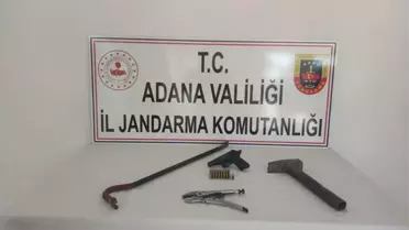 Adana'da çiftlik evinden hırsızlık yaptığı iddia edilen şüpheli yakalandı