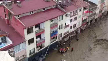 KURTARMA ÇALIŞMALARI HAVADAN GÖRÜNTÜLENDİ