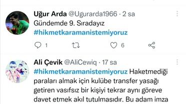 Kayserispor taraftarından 'Hikmet Karaman' isyanı