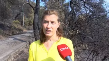 HEYBELİADA'DA SAKİNLERİ YANGINA İLİŞKİN KONUŞTU