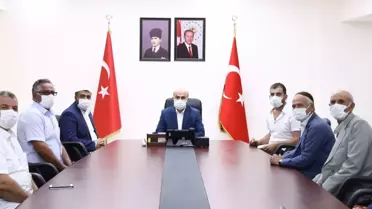 Mardin Valisi Demirtaş, muhtarlarla bir araya geldi