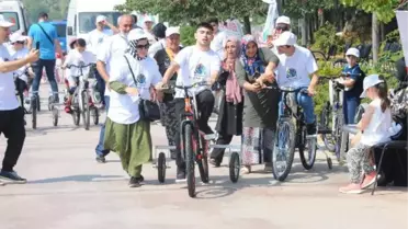 SEREBRAL PALSİ HASTASI BİREYLER ÖZEL DÜZENEKLİ BİSİKLETLERLE YARIŞTI