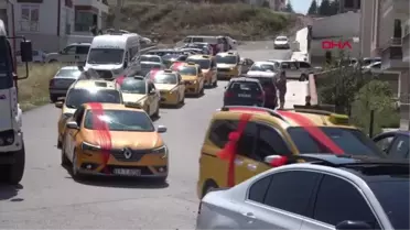 GELİN ARABASI YAPTIĞI TAKSİSİNE, 'BU SEFER TAKSİMETREYİ MUTLULUĞA AÇTIM' YAZDI