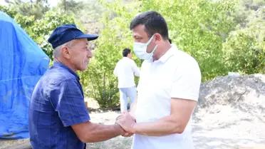 AK Parti Genel Başkan Yardımcısı Dağ, Marmaris'teki yangında ölen gencin ailesini ziyaret etti