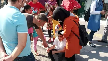 Otomobille bisiklet çarpıştı: 1 yaralı