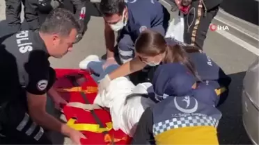 Bursa'da yolun karşısına geçmeye çalışan kadına otomobil çarptı : 1 ağır yaralı