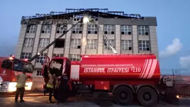 Hadımköy'de bir fabrikada bilinmeyen bir sebeple yangın çıktı