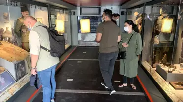 Çanakkale savaşları mobil müzesi Beyoğlu'nda