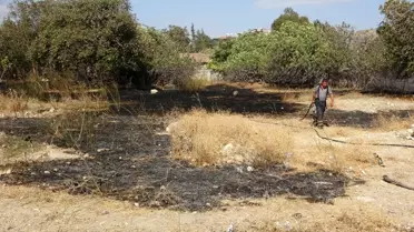 Hatay'da ikinci kez farklı noktada bahçe yangını