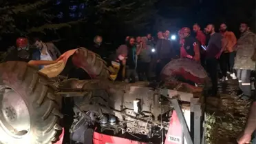 Devrilen traktörün altında hayatını kaybetti