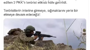 Son dakika haber! MSB: Pençe Şimşek bölgesinde 2 terörist etkisiz hale getirildi