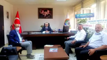 Başkan Tutal'dan Kaymakam Pişkin'e hayırlı olsun ziyareti