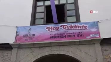 182 yıllık tarihi konağa 'En İyi Restore Edilen Ev Ödülü' plaketi çakıldı