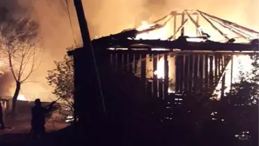 Ankara'da köyde çıkan yangında 8 ev kül oldu - 2