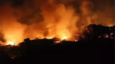 Ankara'da köyde çıkan yangında 8 ev kül oldu
