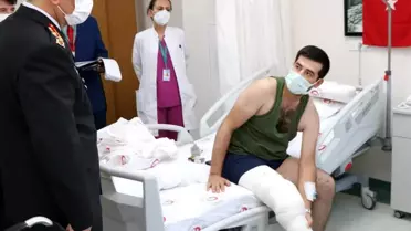 Orgeneral Ali Çardakcı'dan gazilere ziyaret