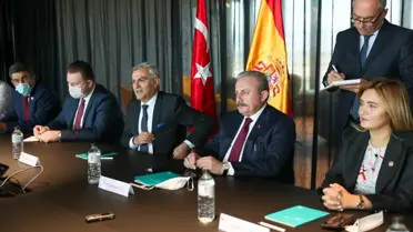 TBMM Başkanı Şentop İspanya'da karşılandı