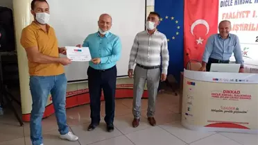 DİKKAD'dın Dicle'deki eğitimini alan üreticiler sertifikalarını aldı