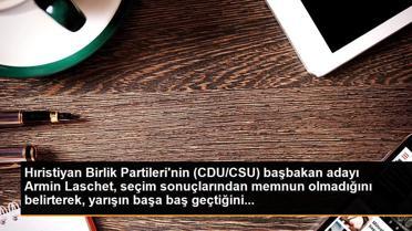 Hıristiyan Birlik Partileri'nin (CDU/CSU) başbakan adayı Armin Laschet, seçim sonuçlarından memnun olmadığını belirterek, yarışın başa baş geçtiğini...