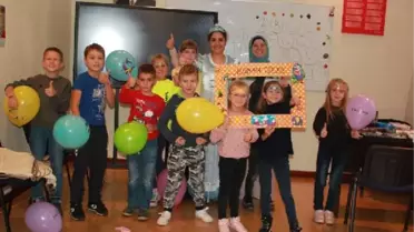 Nasrettin Hoca ve Keloğlan, Kiev'de çocuklarla buluştu