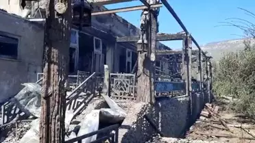 Son Dakika | Tadilata alınan dinlenme tesisinde çıkan yangın hasara neden oldu