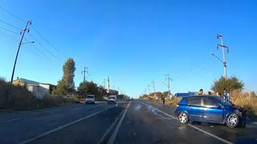 Sanayi sitesi önünde kaza: 2 yaralı