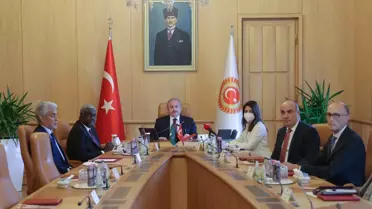 TBMM Başkanı Şentop, Afrika Birliği Komisyonu Başkanı Mahamat'ı kabul etti