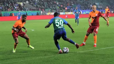 Süper Lig: Çaykur Rizespor: 2 - Galatasaray: 3 (Maç sonucu)