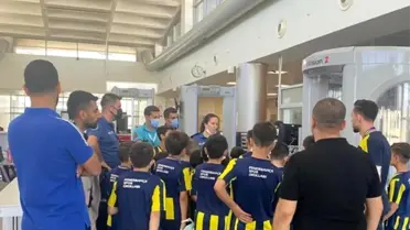Cizre Fenerbahçe Futbol Okulu öğrencileri Şırnak Havalimanını gezdi