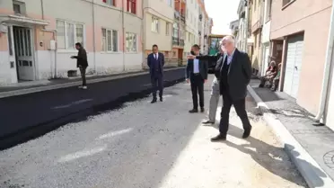 Başkan Kurt asfalt çalışmalarını denetledi