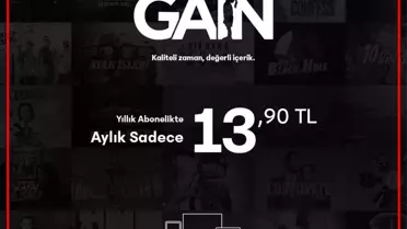 GAİN'DEN YILLIK PREMİUM ABONELİK SEÇENEĞİ BÜYÜK İNDİRİMLE GELİYOR